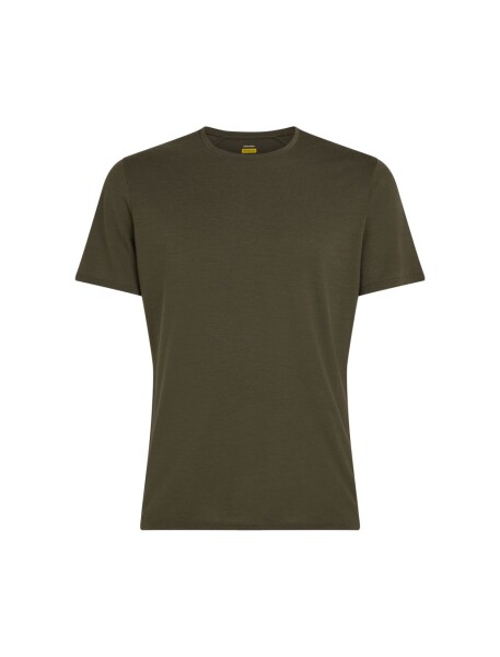 Pánské merino triko s krátkým rukávem ICEBREAKER Mens Anatomica SS Crewe, Dark Loden velikost: S