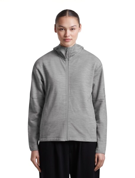 Dámská merino mikina ICEBREAKER Wmns Merino 360 Realfleece Elemental LS Zip Hood, Metro Heather velikost: XS