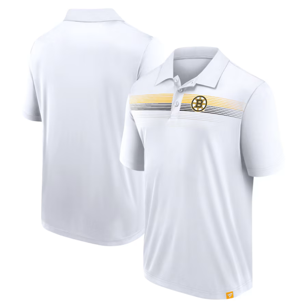 Fanatics Pánské Tričko Boston Bruins Victory For Us Interlock Polo White Velikost: