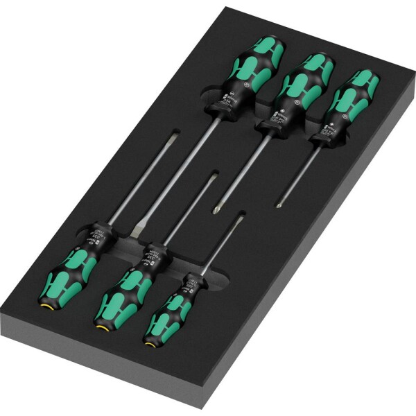Wera 9718 Serie 300 sada šroubováků, Pozidriv, plochý, 05150128001