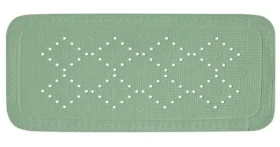 Spirella ALASKA bazalkově zelená / Protiskluzová podložka do vany / PVC / 91 x 36 cm
