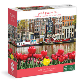 Good Puzzle co. Puzzle Květiny v Amsterdamu (1000 dílků)