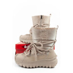 Lee Cooper dámská sportovní obuv zimní trekingová zateplená béžová přírodní kůže dámské 36