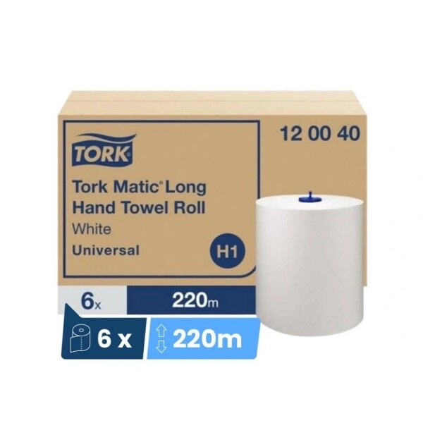 TORK 120040 MATIC H1 220m/6rolí Universal papírové ručníky bílé na roli do cena