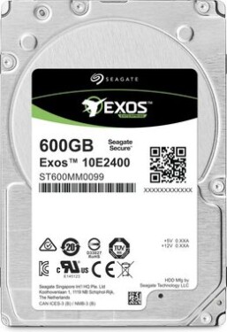 Seagate Exos 10E2400 600GB / Interní / 2.5 / SAS III / 256MB cache / 10000rpm / 5y (ST600MM0099)