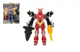 Transformer bojovník/robot figurka plast 15cm 4 barvy na kartě