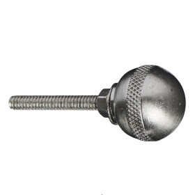 Ib Laursen Kovová úchytka Antique / knurled pattern Ø 2 cm, stříbrná barva, kov