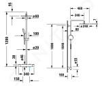 DURAVIT - C.1 Sprchový set s termostatem, chrom C14280008010