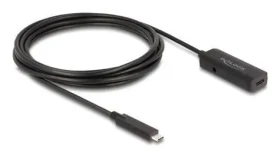 DeLock USB-C aktivní prodlužovací kabel / Kabel / USB C (M) - USB C (F) / 3 m / 10 Gbps / USB 3.2 Gen 2 / černá (80027)