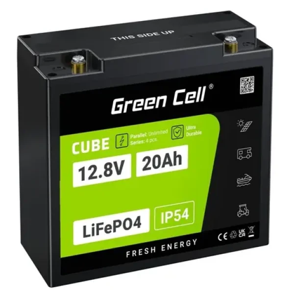 Green Cell LFPGC12V20AH / Baterie LiFePO4 / 12,8V / 20Ah / 256Wh (LFPGC12V20AH)