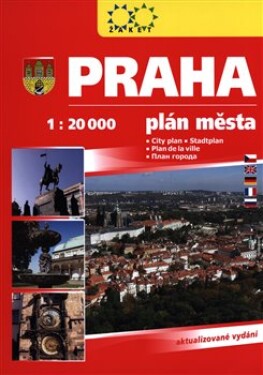 Praha plán města 2017 1:20 000