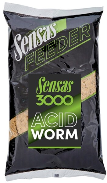 Sensas Krmítková směs 3000 Feeder 1kg - Acid Worm,Sensas Krmítková směs 3000 Feeder 1kg - Acid Worm
