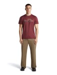 ICEBREAKER Mens Merino 150 Tech Lite SS Tee Transportage, Port (vzorek) velikost: M