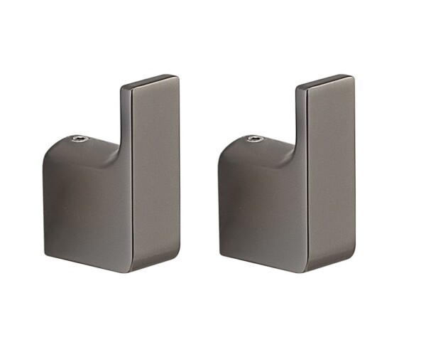Gedy - PIRENEI háček, balení 2ks, gun metal PI2781