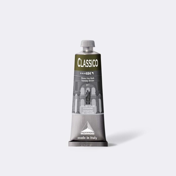 Olejová barva Maimeri Classico oil 60 ml - hnědá van dykova 484