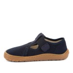 Chlapecké plátěné barefoot přezůvky CANVAS T-BAR DARK BLUE Froddo G1700439 - 35
