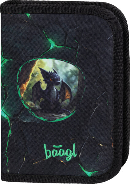 BAAGL Školní penál jednopatrový Draci