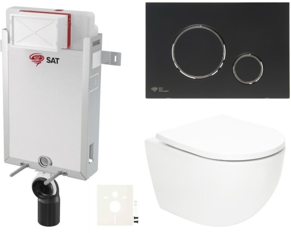 Závěsný WC set k zazdění SAT Fusion SIKOSZTORFU78 SIKOSZTORFU78