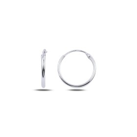 LUNICA Stříbrné kroužkové náušnice 1,4 cm 0501