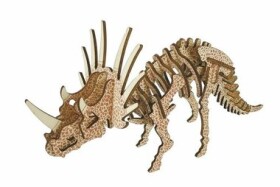 Woodcraft Dřevěné 3D puzzle Triceratops