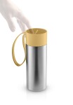 Eva Solo Nerezový termohrnek To Go Vacuum Golden Sun 350 ml, žlutá barva, stříbrná barva, kov, plast