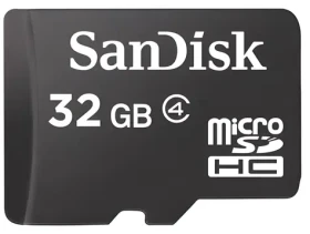 SanDisk microSDHC 32 GB / Paměťová karta / Class 4 / bez adaptéru (SDSDQM-032G-B35)