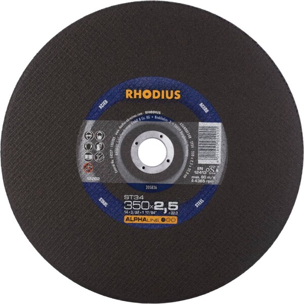 Rhodius ST34 205836 Řezný kotouč 10 ks ocel