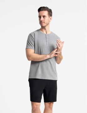 Pyžamo Moraj PDM3700-006 kr/r M-4XL šedá melanž XL