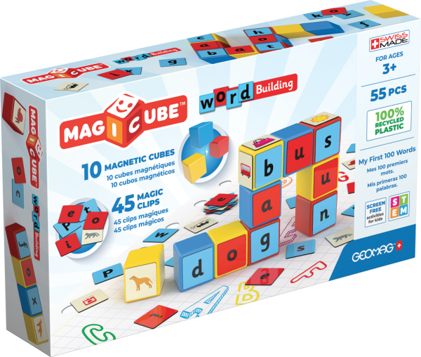 Geomag Magicube Words 55 dílků - Golden Bear