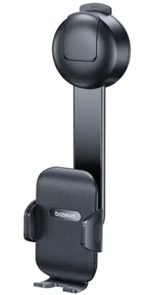 Baseus PrimeTrip C03 černá / Držák telefonu do auta / vakuová přísavka / 360° / palubní deska a čelní sklo (C0013C01)