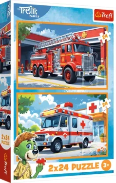 TREFL Puzzle Treflíci: Záchranářská auta