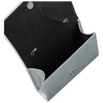 Módní dámská plesová kabelka Elvina, světle stříbrná