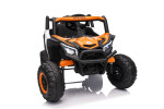 Mamido Elektrické autíčko Buggy Madman bílé | UTV-MX 4x4 | EVA kola | 12V 10Ah | EKO kůže