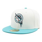 New Era Pánská kšiltovka Miami Marlins MLB Florida Marlins League Patch Cooperstown 59FIFTY Fitted Velikost: 7 3/8