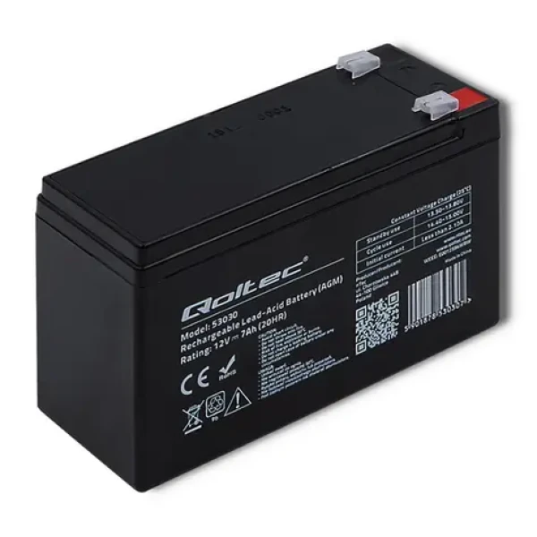 Qoltec baterie AGM 7Ah 12V / max.105A (53030)