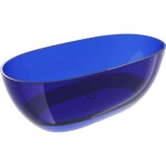 MEXEN - Pure sapphire volně stojící vana transparentna 170 x 80, korek chrom 58071708016