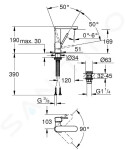 GROHE - Plus Umyvadlová baterie M s výpustí Push-Open, chrom 23872003