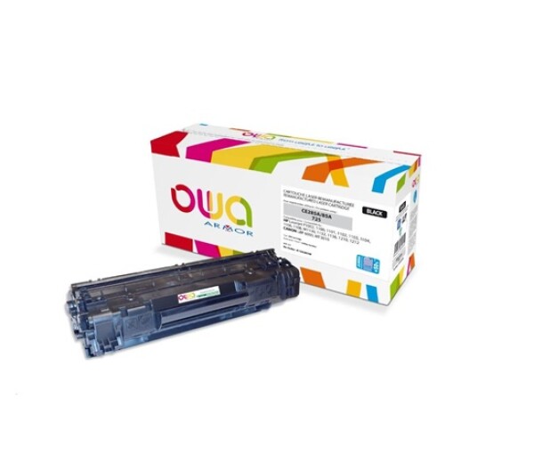 OWA Armor toner pro HP Laserjet P1002, 1100, 1101, 1102, 1103, 1104,1108, M1130, 3200 Stran, CE285A JUMBO, černá/black EDF_1081249