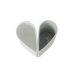 Räder Porcelánová váza Hearts – set 2 ks, zelená barva, bílá barva, porcelán