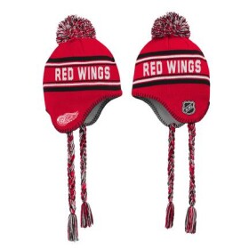 Outerstuff Dětská zimní čepice Detroit Red Wings NHL Jacquard Tassel Knit With Pom
