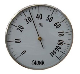 Saunový vlhkoměr Viking, kovový