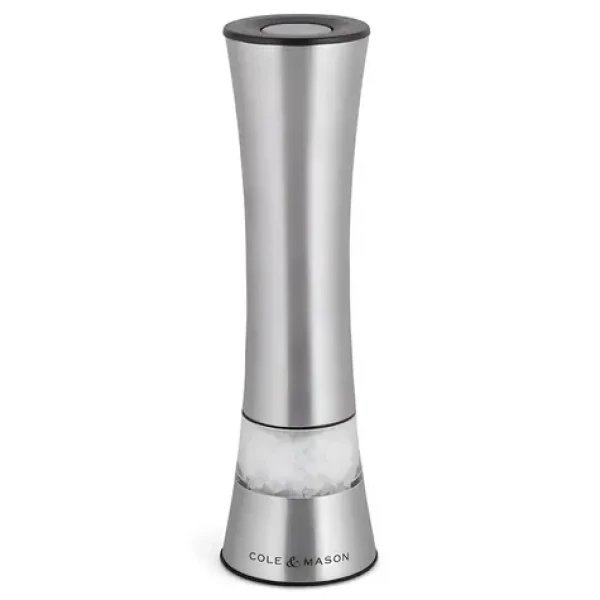 ColeMason Burford Classic nerez / Mlýnek na koření / elektrický / výška 18 cm (H312010)