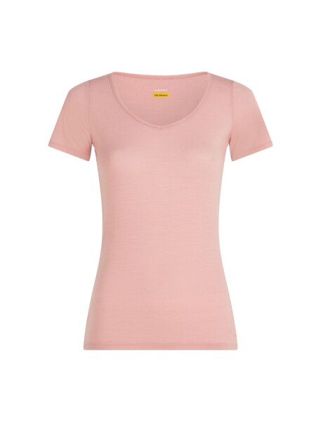Dámské merino tričko s krátkým rukávem ICEBREAKER Wmns Siren SS Sweetheart, Blush velikost: M