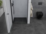 MEXEN - Pretoria sprchové dveře křídlové 100, transparent, černá 852-100-000-70-00