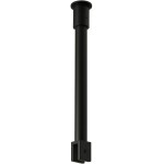 CERANO Sprchová vzpěra Onyx - kulatá - vertikální do stropu - černá matná - 40 cm