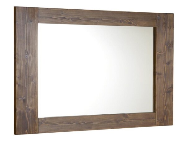 SAPHO - BRAND zrcadlo v dřevěném rámu 100x80cm, mořený smrk BA056S