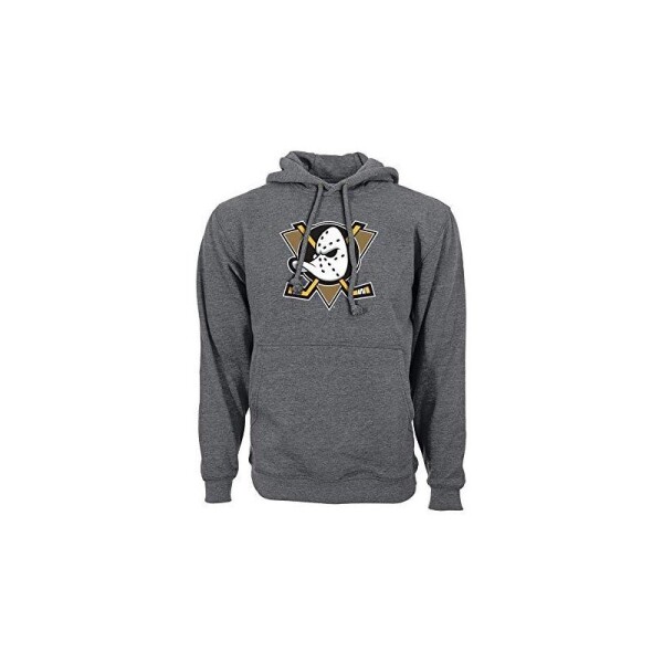 Levelwear Pánská mikina Anaheim Ducks NHL Core Logo Charcoal Slide Velikost: M