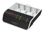 Ansmann Comfort Multi bílá/černá / Nabíječka / USB / 4 baterie / LED displej (1001-0093)