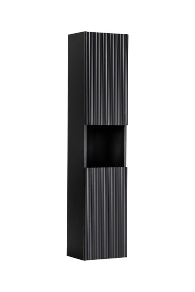 COMAD - Vysoká skříňka 2 dvířka NOVA BLACK 5907611663714