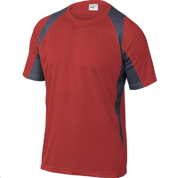 Triko BALI pánské, XXL-červená/šedá, 100% polyester 160 g/m2, XXL- červená/šedá
